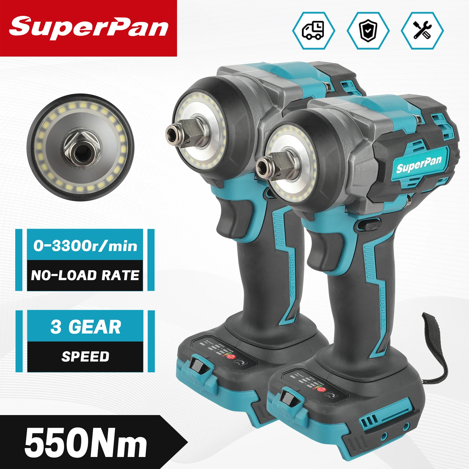 Аккумуляторный ударный гайковерт 550 Нм, бесщеточный электрический ключ, электроинструменты для авторемонта с большим крутящим моментом для аккумуляторных штифтов Makita 18 В
Аккумуляторный ударный гайковерт 550 Нм, бесщеточный электрический ключ, электроинструменты для авторемонта с большим крутящим моментом для аккумуляторных штифтов Makita 18 В