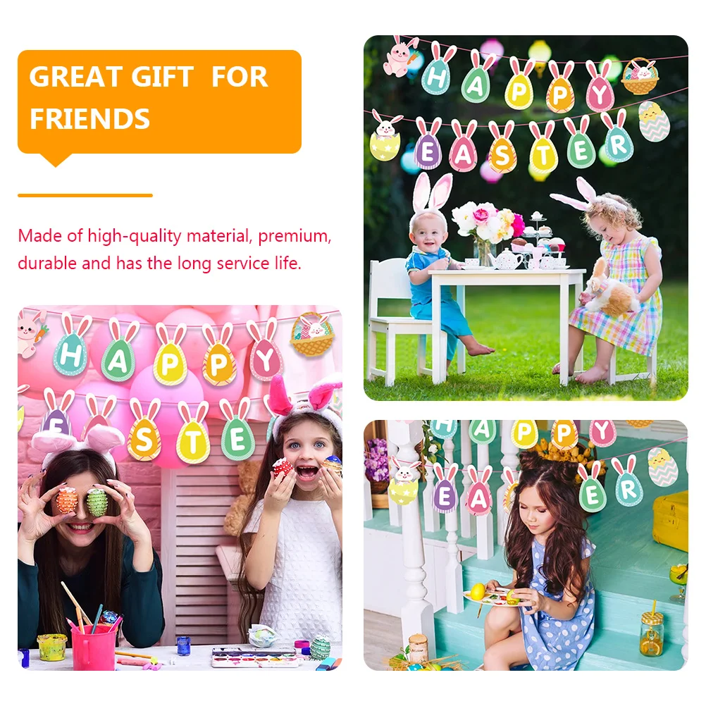 Easter Bunny Egg Banner Decorative Paper Flags for Home Party Hanging Ceiling Streamer Festive Rabbit Easter Decor
Easter Bunny Egg Banner Decorative Paper Flags for Home Party Hanging Ceiling Streamer Festive Rabbit Easter Decor