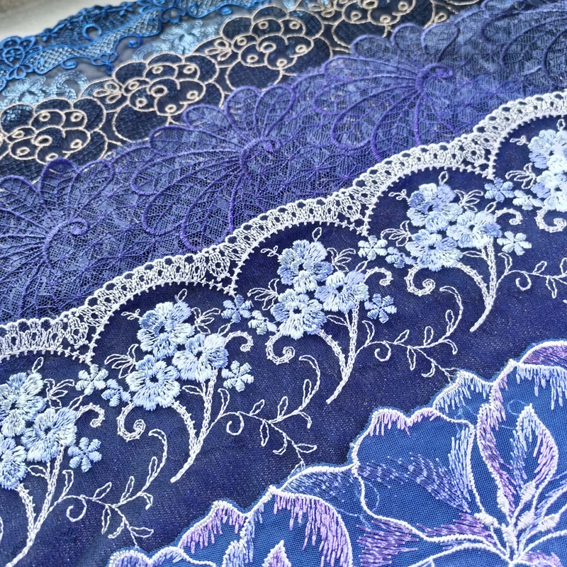 3 Yards,Blue and Purple, Embroidered Mesh Lace Fabric, Beautiful Clothing, DIY Garment, Sewing Item, Doll Accessories, 441
3 Yards,Blue and Purple, Embroidered Mesh Lace Fabric, Beautiful Clothing, DIY Garment, Sewing Item, Doll Accessories, 441