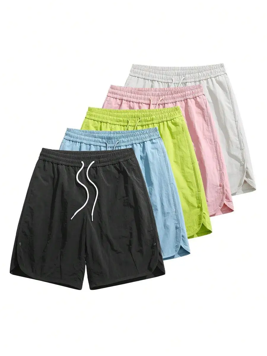 Mens Solid Color Drawstring Waist Shorts With Pockets Lightweight Breathable Casual Gym Outdoor Wear
Mens Solid Color Drawstring Waist Shorts With Pockets Lightweight Breathable Casual Gym Outdoor Wear