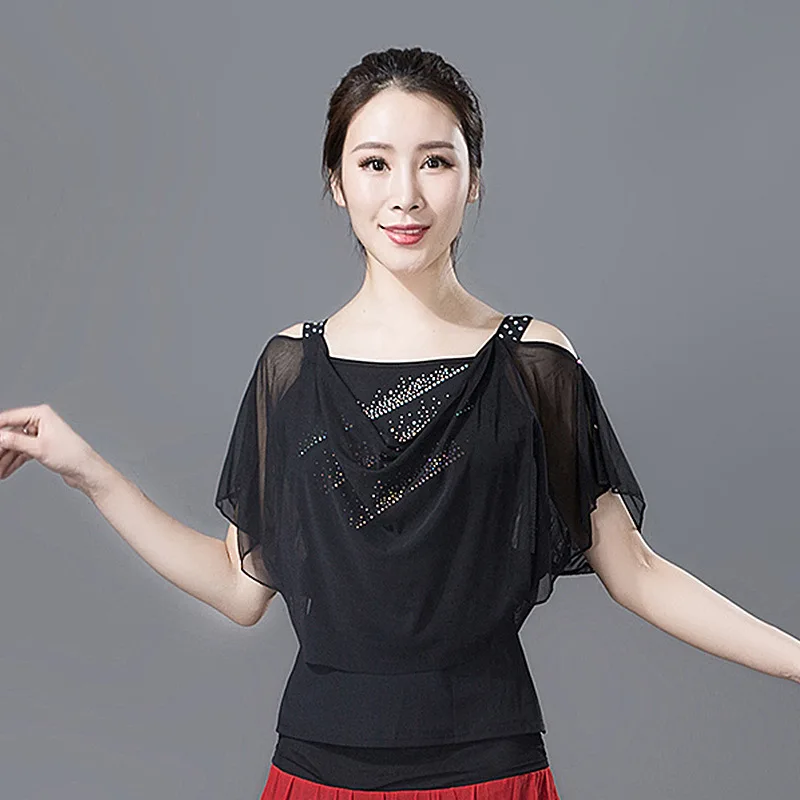 X2106 Dance Jacket Blouse Latin Dancing Shirt Female Short Sleeved Modern Dance Dress Social Dance Costumes
X2106 Dance Jacket Blouse Latin Dancing Shirt Female Short Sleeved Modern Dance Dress Social Dance Costumes