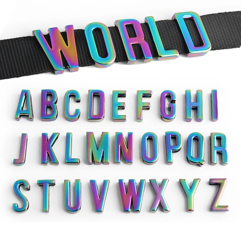 2PCS/26PCS 24mm Rainbow A-Z Wrist Strap Crossbody Bag Leather Clothes DIY Free Combination Metal Letter Decoration
2PCS/26PCS 24mm Rainbow A-Z Wrist Strap Crossbody Bag Leather Clothes DIY Free Combination Metal Letter Decoration