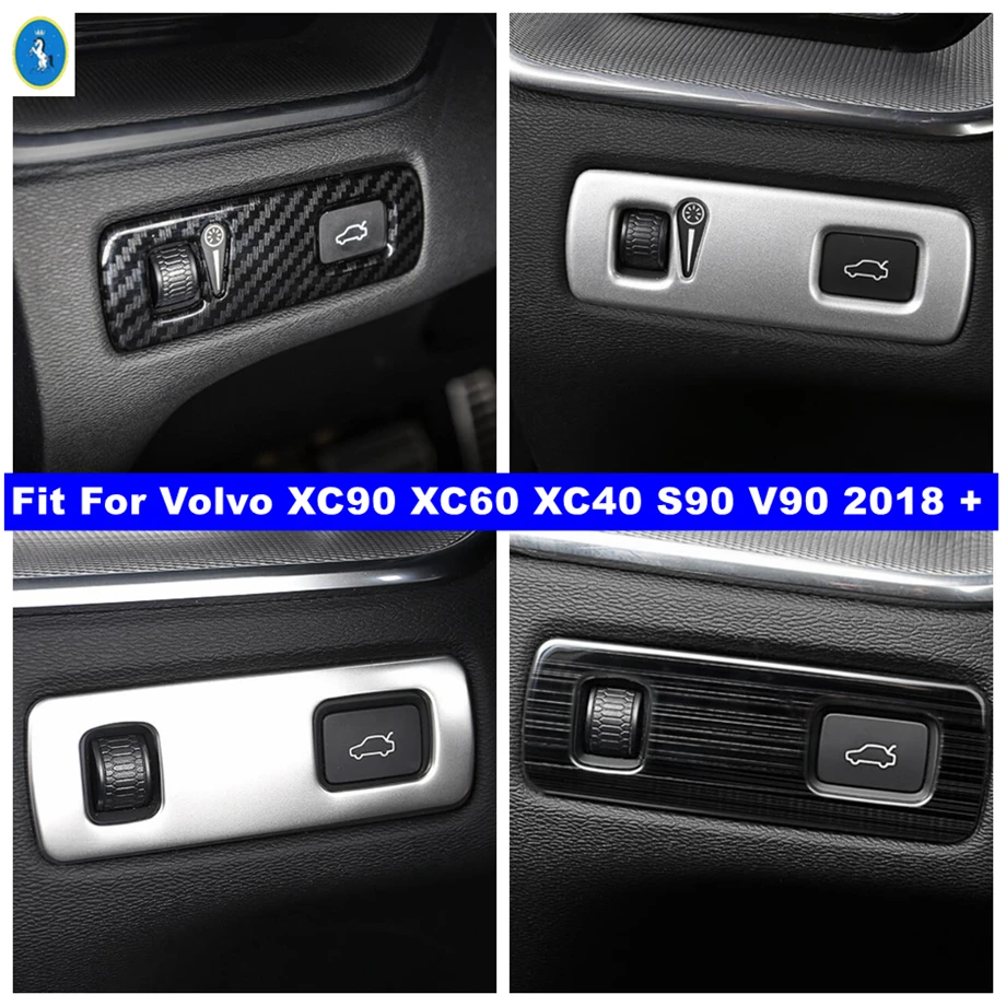 For Volvo XC90 XC60 XC40 S90 V90 2018 - 2024 Auto Head Lights Switch Headlight Adjust Trunk Box Switch Control Panel Cover Trim
For Volvo XC90 XC60 XC40 S90 V90 2018 - 2024 Auto Head Lights Switch Headlight Adjust Trunk Box Switch Control Panel Cover Trim