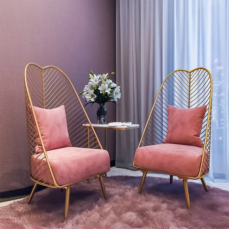 Nordic Light Luxury Single Chair Work Lounge Chair Bedroom Living Room Balcony Wrought Iron Chair Backrest Lazy Chair Stool
Nordic Light Luxury Single Chair Work Lounge Chair Bedroom Living Room Balcony Wrought Iron Chair Backrest Lazy Chair Stool