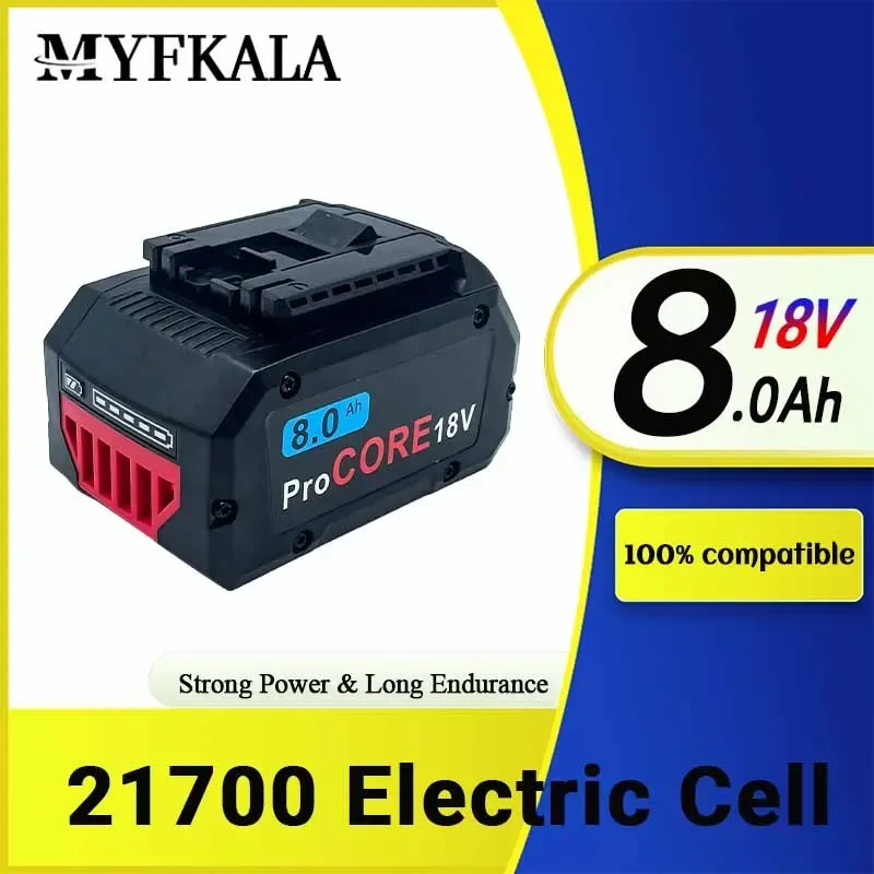 18V ProCORE 8000mAh для Bosch 18V беспроводной инструмент BAT609 BAT618 GBA18V80 21900 сменный аккумулятор-21700 электрическая батарея
18V ProCORE 8000mAh для Bosch 18V беспроводной инструмент BAT609 BAT618 GBA18V80 21900 сменный аккумулятор-21700 электрическая батарея