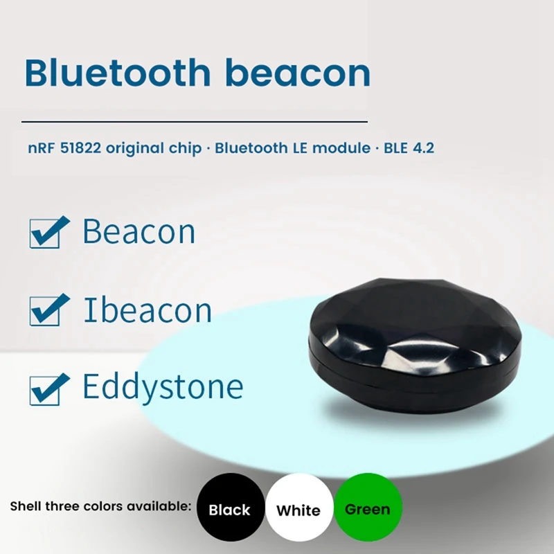 T44C_1Pcs NRF51822 Bluetooth Beacon Tag Eddystone Ibeacon Ble4.2 Module Locator Beacon, White
T44C_1Pcs NRF51822 Bluetooth Beacon Tag Eddystone Ibeacon Ble4.2 Module Locator Beacon, White