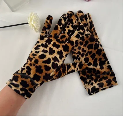 Leopard Print Women's Thickened Fleece Winter Gloves, Warm Touch Screen Gloves for Women
Leopard Print Women's Thickened Fleece Winter Gloves, Warm Touch Screen Gloves for Women