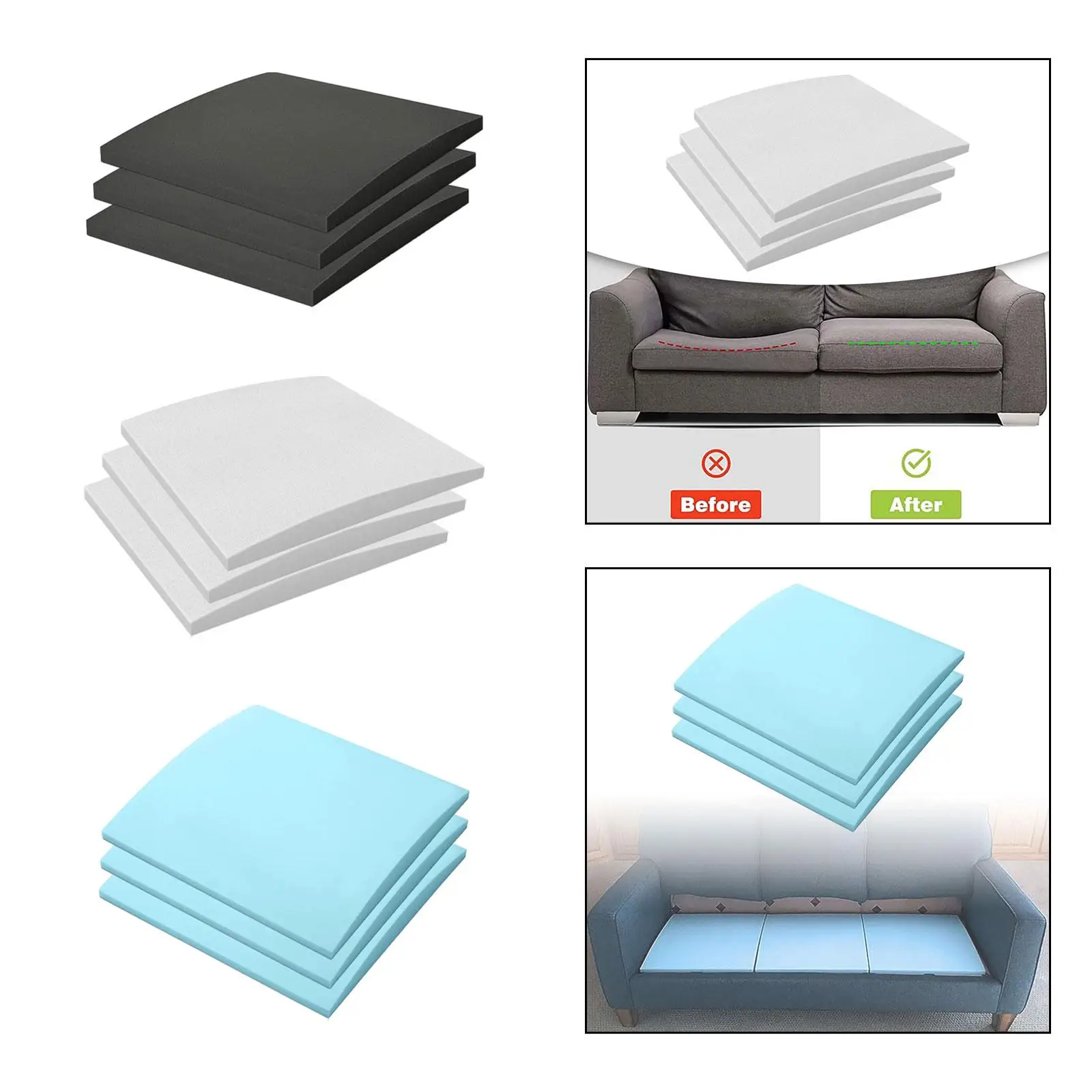 3x Couch Cushion Support Sofa Cushion Support Board Sag Repair
3x Couch Cushion Support Sofa Cushion Support Board Sag Repair