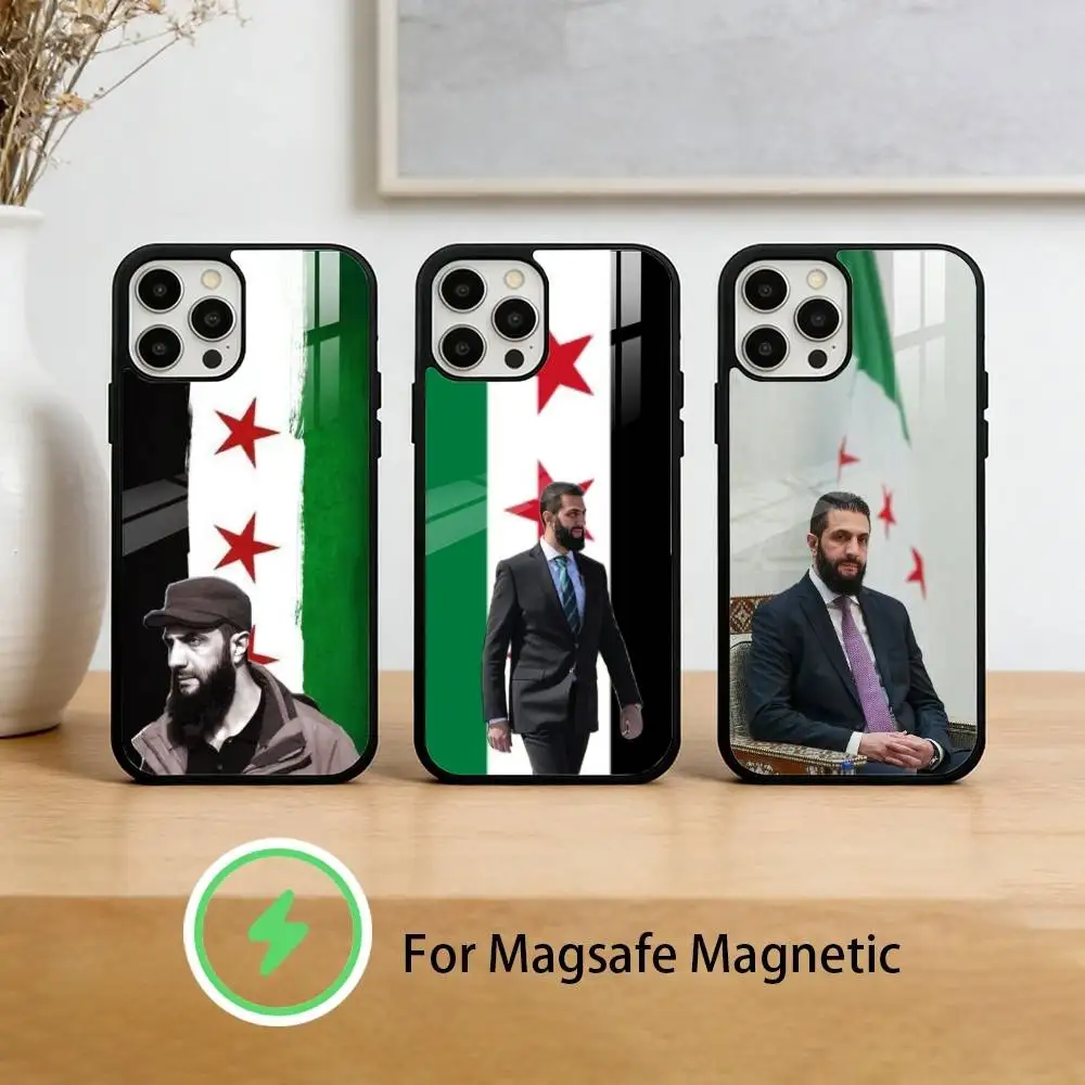 Ahmed al-Sharaa Syrian Flag Phone Case For iPhone 17/16/15/14/13/12/Plus/Pro/Max for Magnetic Wireless Charging
Ahmed al-Sharaa Syrian Flag Phone Case For iPhone 17/16/15/14/13/12/Plus/Pro/Max for Magnetic Wireless Charging