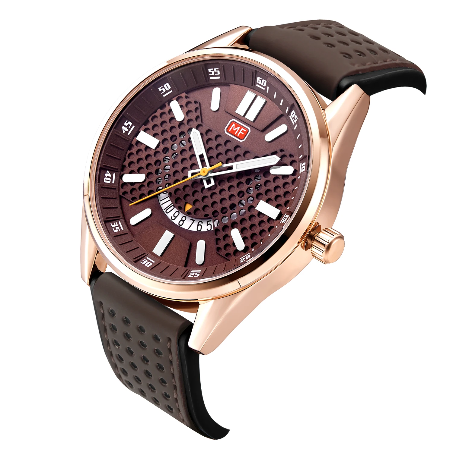 MINI FOCUS MF0152G Original Analog Watch Black Leather Strap Waterproof Calendar Luminous Hands Men Quartz Watches
MINI FOCUS MF0152G Original Analog Watch Black Leather Strap Waterproof Calendar Luminous Hands Men Quartz Watches