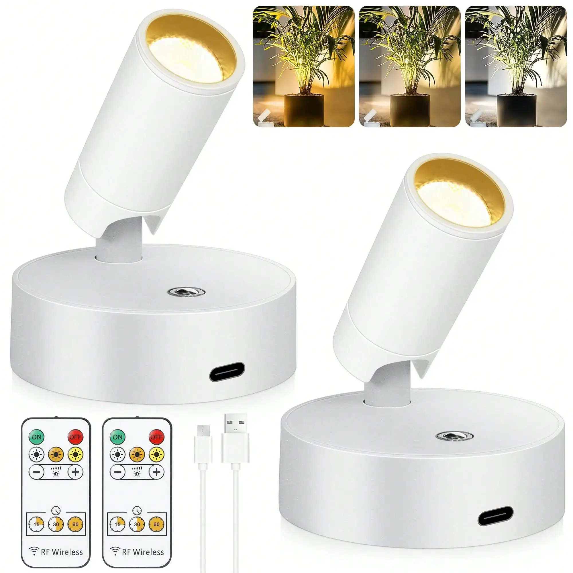 Wireless LED Spotlight Indoor With Remote Up Lights Indoor Dimmable Picture Light Battery Operated With Timer Rechargeable Spot Lights Indoor Accent Uplighting For Plant Wall Art, 2 Pack White
Wireless LED Spotlight Indoor With Remote Up Lights Indoor Dimmable Picture Light Battery Operated With Timer Rechargeable Spot Lights Indoor Accent Uplighting For Plant Wall Art, 2 Pack White