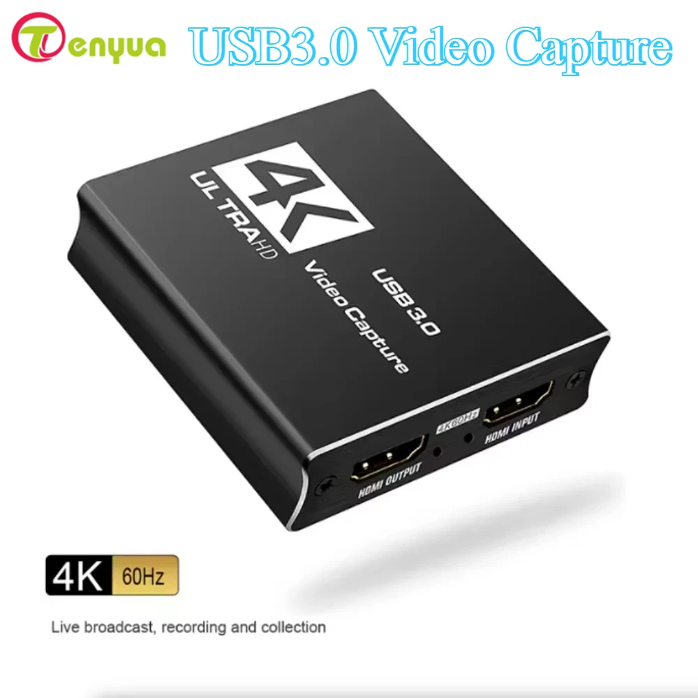 USB3.0 Video Capture HD Card Box 4k 60hz HD USB Video Board Grabber Card с петлей для прямой трансляции для Ps5 Xbox PC
USB3.0 Video Capture HD Card Box 4k 60hz HD USB Video Board Grabber Card с петлей для прямой трансляции для Ps5 Xbox PC