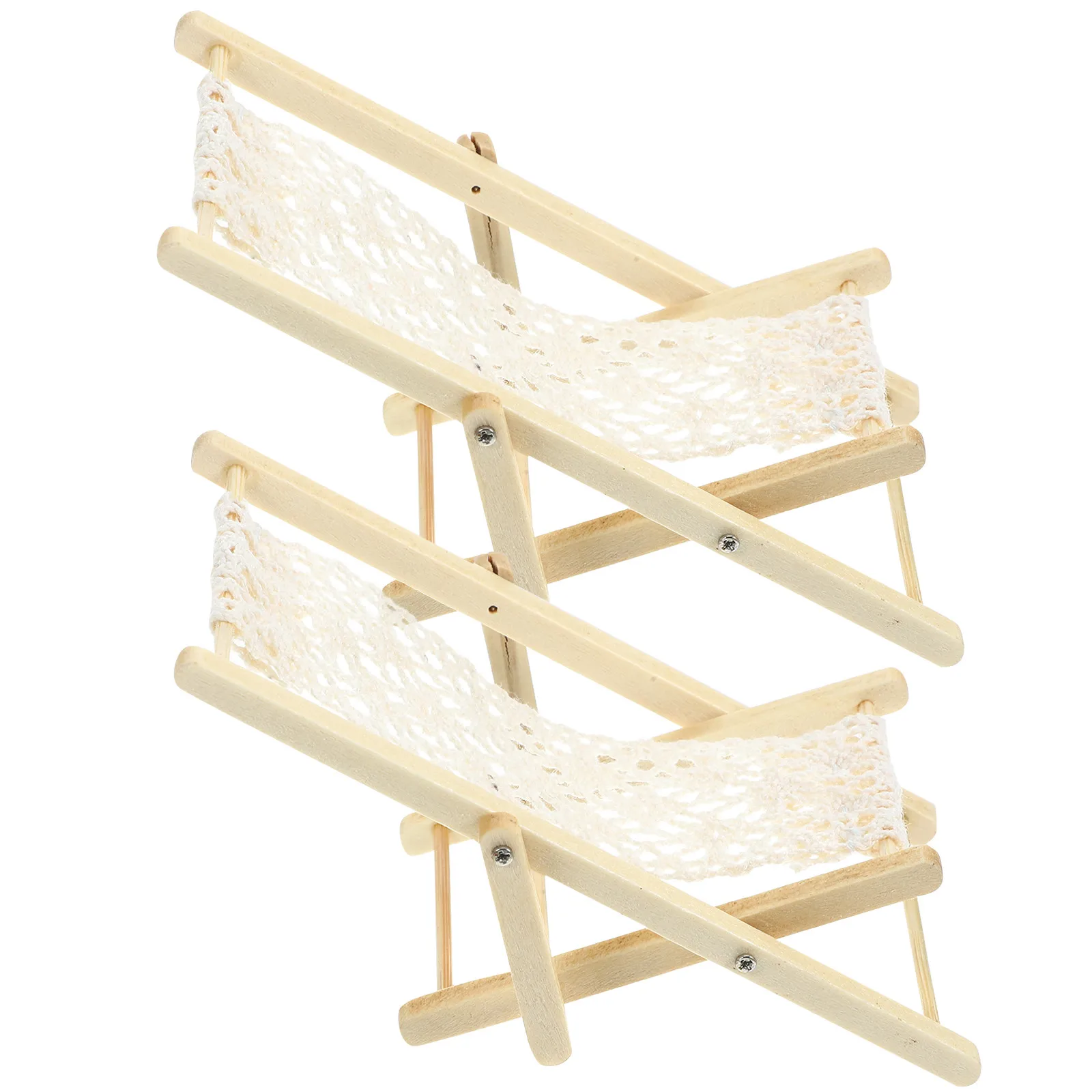 2Pcs Mini Foldable Miniature Wooden Beach Chairs Lounge Deck Chairs Mini House Furniture Highly Simulated Chair Decoration
2Pcs Mini Foldable Miniature Wooden Beach Chairs Lounge Deck Chairs Mini House Furniture Highly Simulated Chair Decoration
