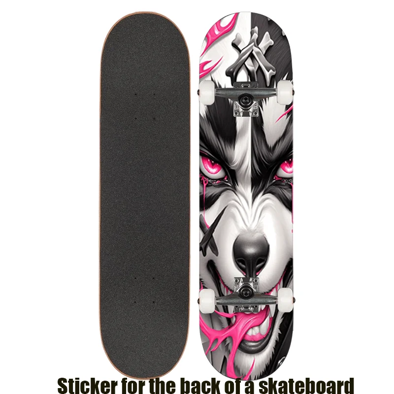 1 flat "Technology Fantasy Wolf King" retro skateboard sticker, suitable for double skateboard scooter sticker, cool sports
1 flat "Technology Fantasy Wolf King" retro skateboard sticker, suitable for double skateboard scooter sticker, cool sports