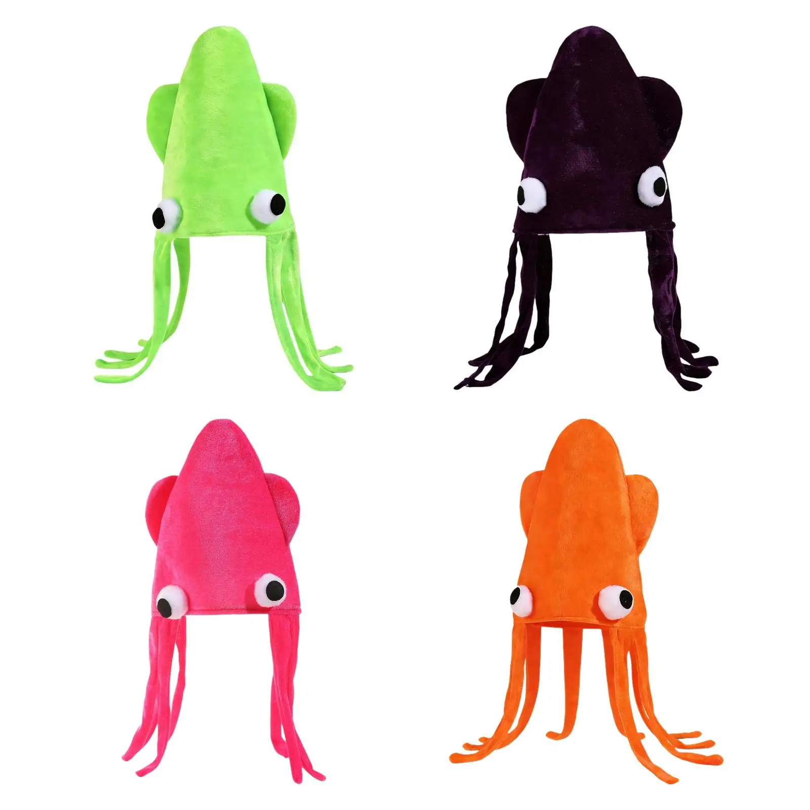Squid Hat Funny Soft Novelty Sea Animal Headwear Octopus Party Cap Costume Cosplay Accessory for Christmas Photography Festival
Squid Hat Funny Soft Novelty Sea Animal Headwear Octopus Party Cap Costume Cosplay Accessory for Christmas Photography Festival