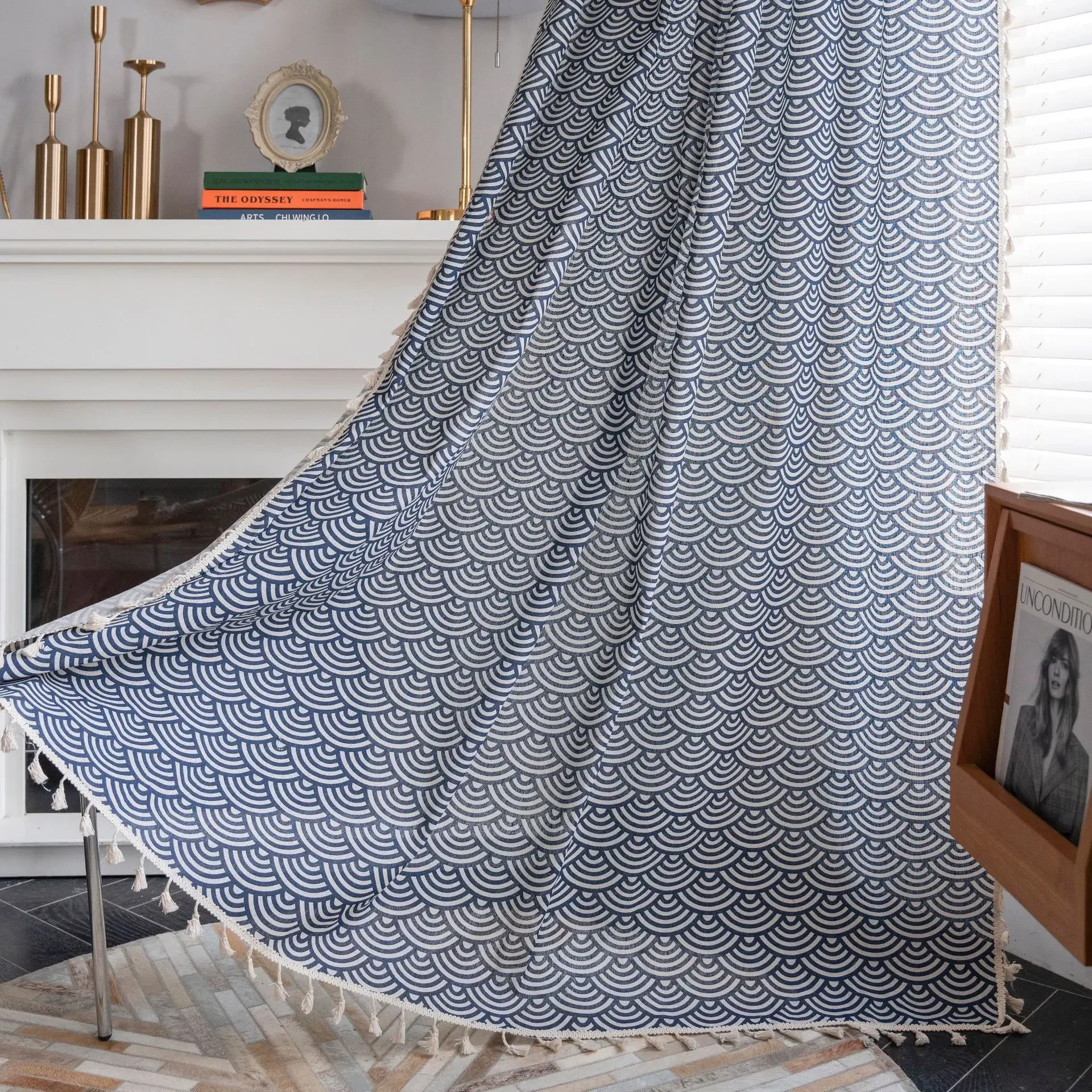 Cotton Linen Fish Scales Beige with Tassel Window Curtain Blackout Drapes for Living Room Bedroom Kitchen Drapes Home Decoration
Cotton Linen Fish Scales Beige with Tassel Window Curtain Blackout Drapes for Living Room Bedroom Kitchen Drapes Home Decoration