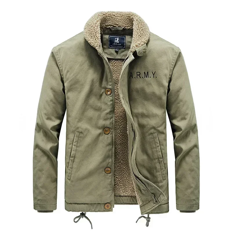 New Winter Thickened Fur Collar Plus Fleece Tooling Pilot Jacket Casual Fashion Parkas for Men Plus Size Men Clothing Men's
New Winter Thickened Fur Collar Plus Fleece Tooling Pilot Jacket Casual Fashion Parkas for Men Plus Size Men Clothing Men's