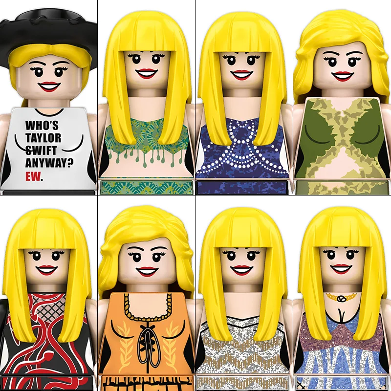 Female Singer Taylor Swift Mini Action Figure CY134-141 LG1015 Building Blocks Accessories Halloween Christmas Gifts for Kids
Female Singer Taylor Swift Mini Action Figure CY134-141 LG1015 Building Blocks Accessories Halloween Christmas Gifts for Kids