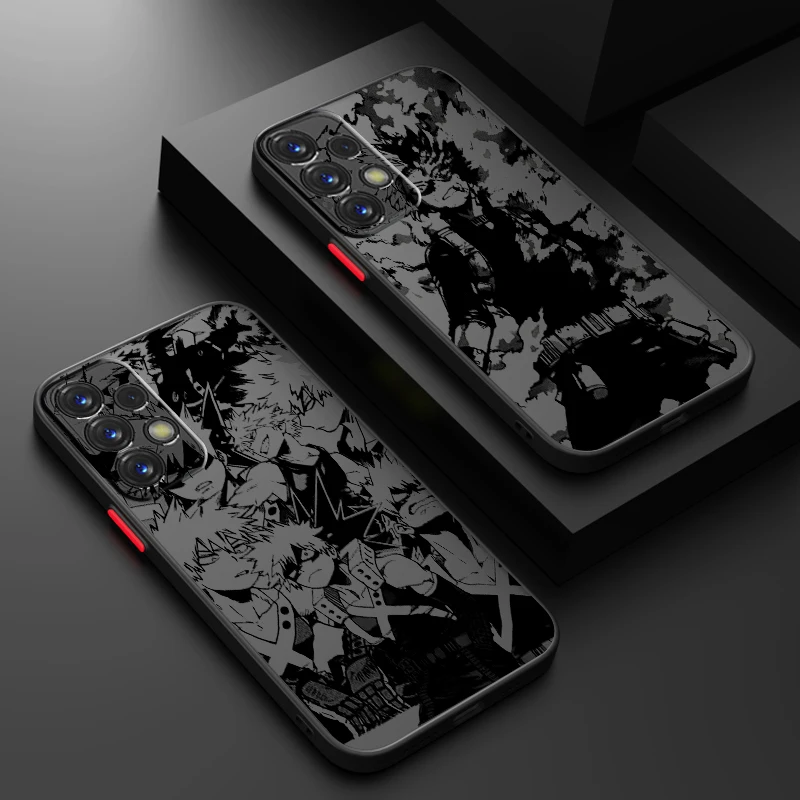 My Heroes Academy Anime Art Frosted Translucent For Samsung Galaxy S24 S23 S22 S21 S20 FE S10 S9 S8 Plus Ultra Pro 5G Cover
My Heroes Academy Anime Art Frosted Translucent For Samsung Galaxy S24 S23 S22 S21 S20 FE S10 S9 S8 Plus Ultra Pro 5G Cover