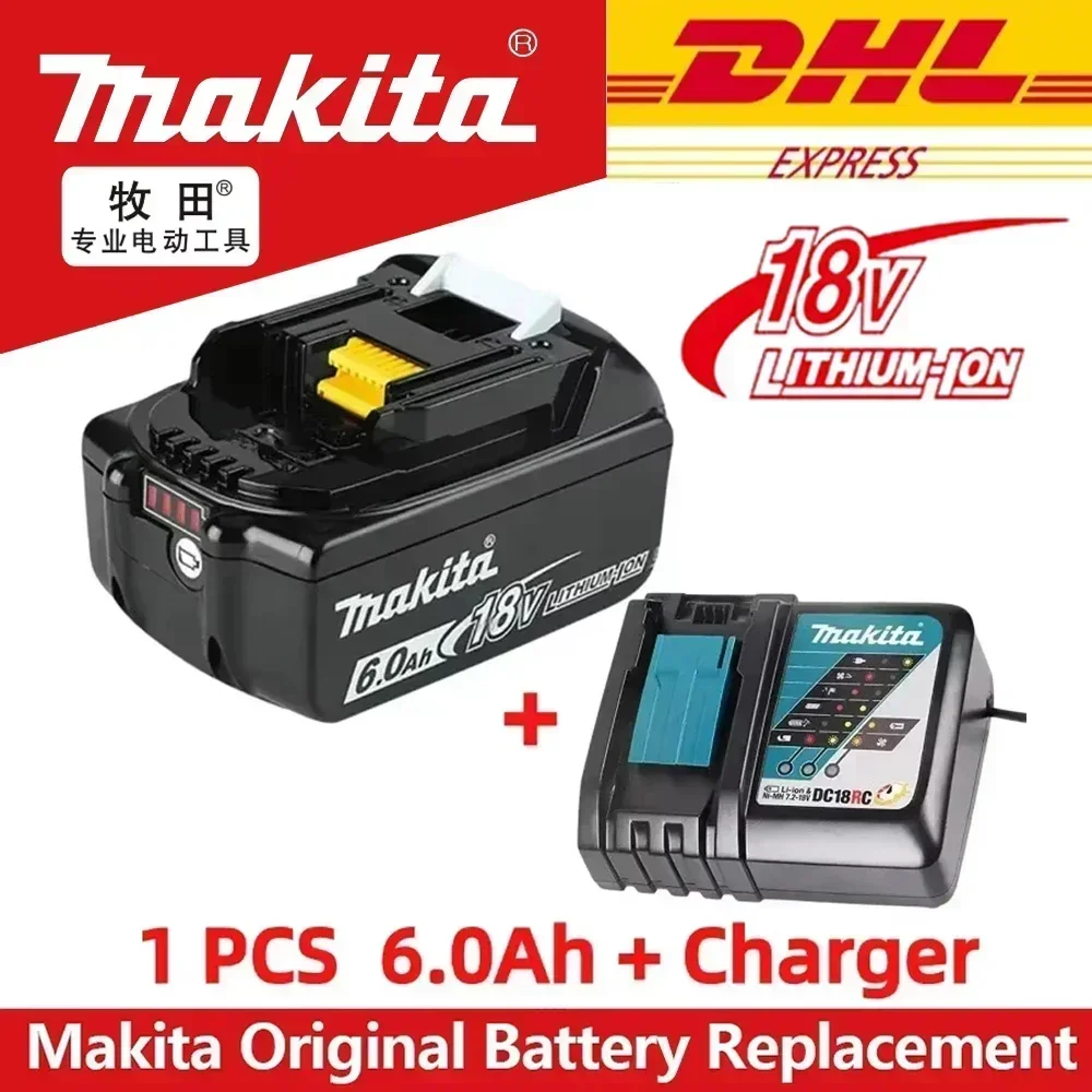 100% Original Makita 18V 6.0/5.0Ah Lithium Ion Replacement Battery | High Capacity | Makita BL1860 Rechargeable Power Tool
100% Original Makita 18V 6.0/5.0Ah Lithium Ion Replacement Battery | High Capacity | Makita BL1860 Rechargeable Power Tool