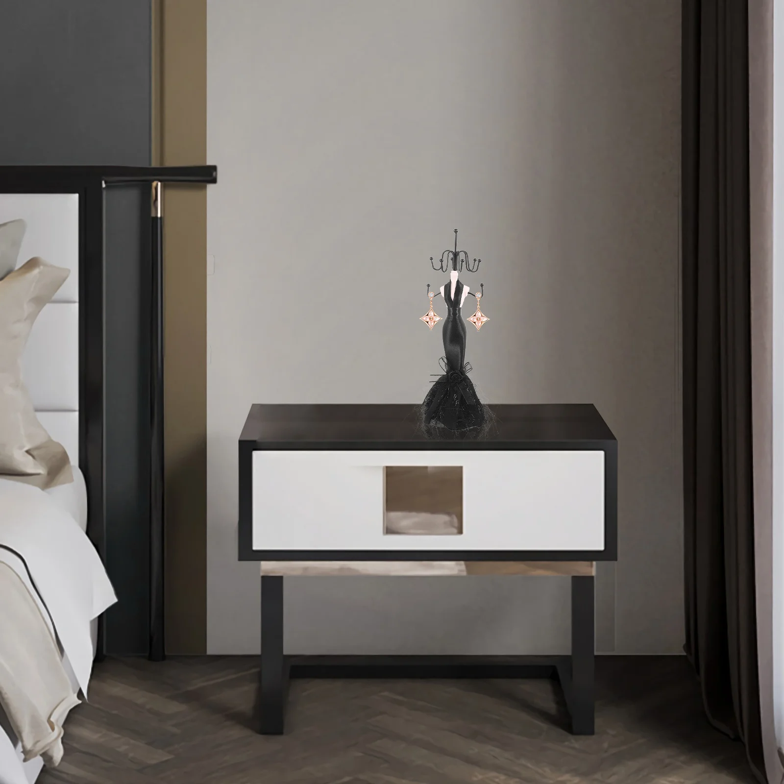 Подставка для ювелирных изделий, держатель для ожерелья и сережек, маленькая стойка для манекенов, железная ткань, роскошная стойка для домашнего коммерческого использования
Подставка для ювелирных изделий, держатель для ожерелья и сережек, маленькая стойка для манекенов, железная ткань, роскошная стойка для домашнего коммерческого использования