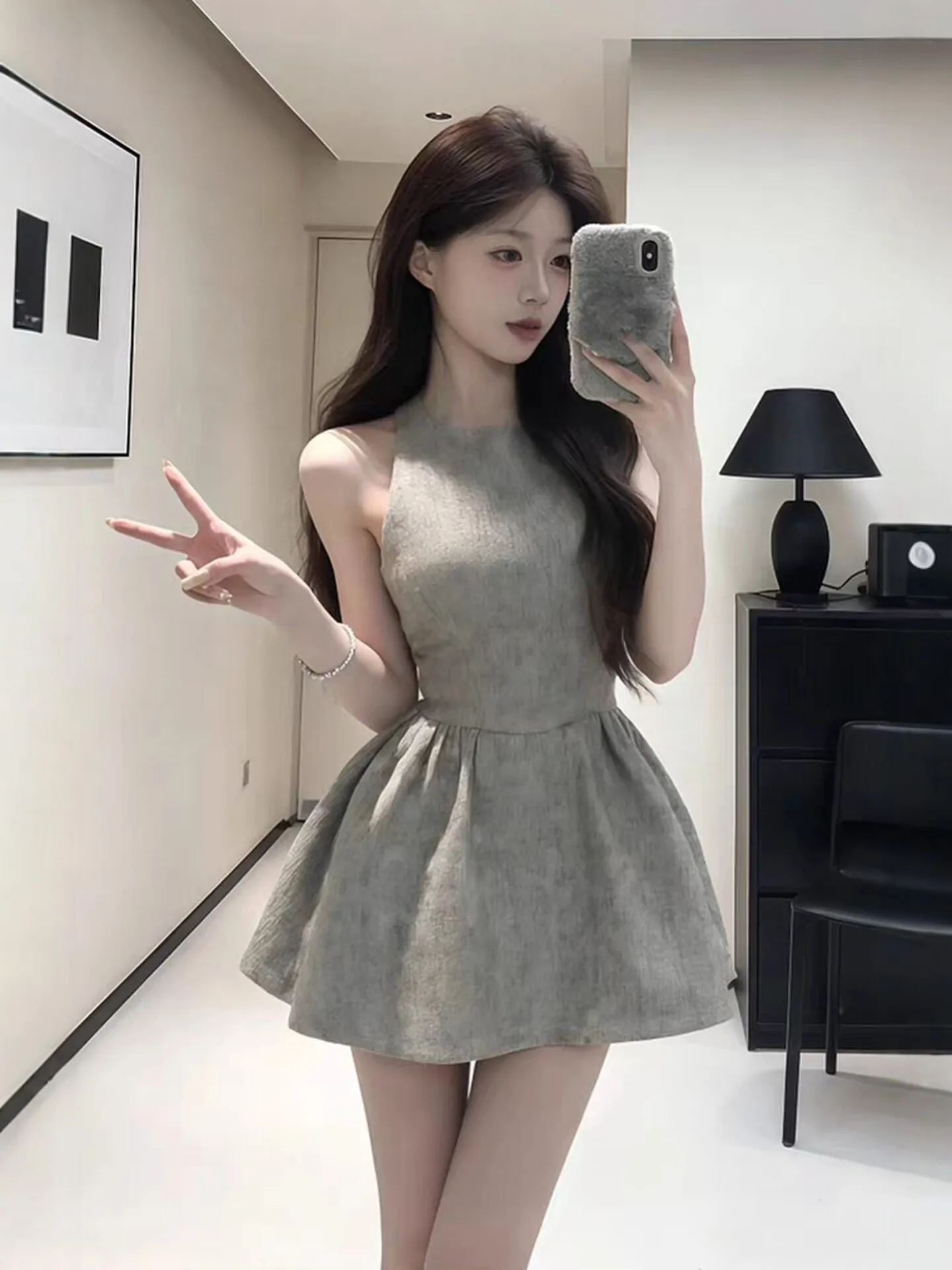 Elegant A-Line Dress Women's Sleeveless Neck Hanging Dress Summer Sexy Polyester Fiber Skirt Style Casual City Life
Elegant A-Line Dress Women's Sleeveless Neck Hanging Dress Summer Sexy Polyester Fiber Skirt Style Casual City Life