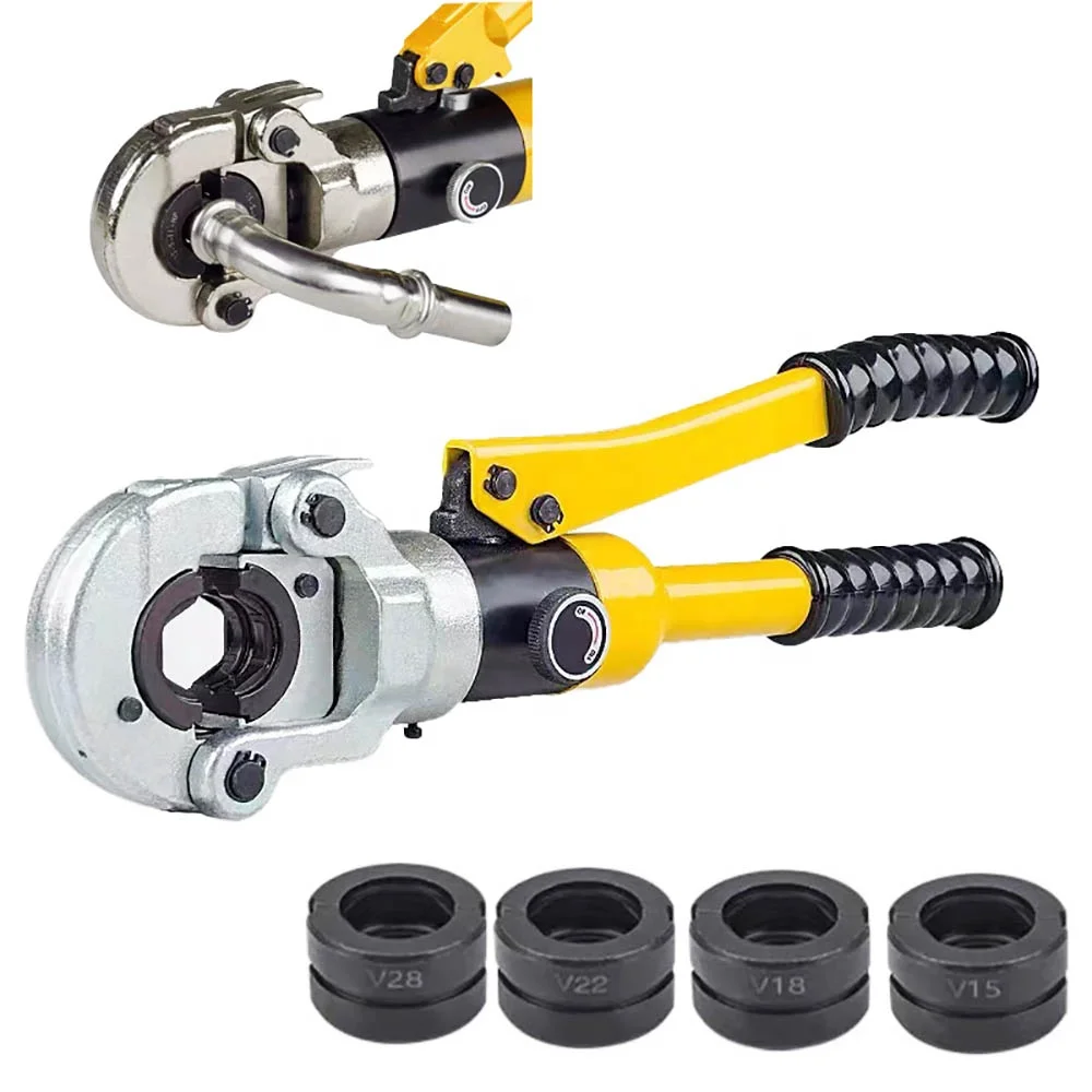 Pipe Press Plumbing Tools Hydraulic Pipe Crimper for Pex,Stainless Steel and Copper Pipe with TH,U,V,M,VAU Jaws
Pipe Press Plumbing Tools Hydraulic Pipe Crimper for Pex,Stainless Steel and Copper Pipe with TH,U,V,M,VAU Jaws