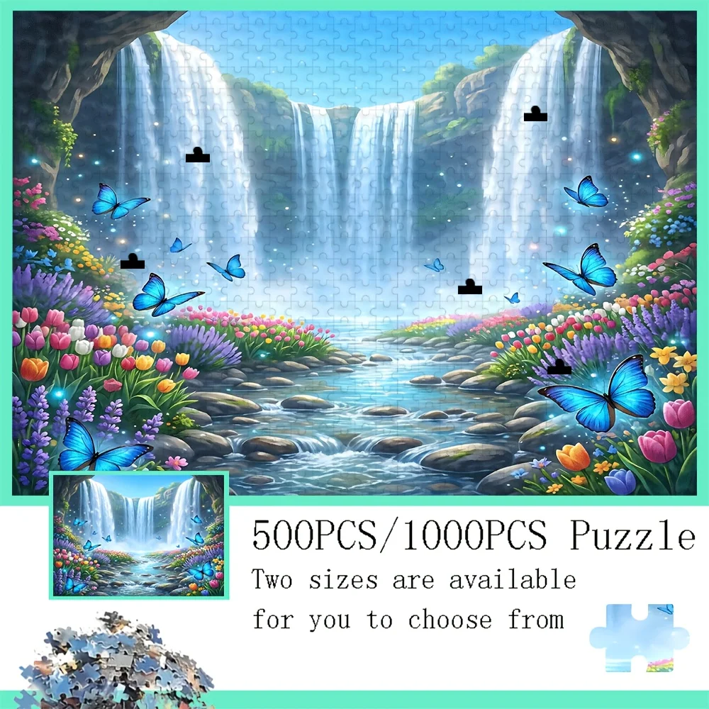 500/1000 PCS Jigsaw Puzzle Nature Landscape Fairy Waterfall Diy for Adults Beginners , Gifts Home Decoration Games
500/1000 PCS Jigsaw Puzzle Nature Landscape Fairy Waterfall Diy for Adults Beginners , Gifts Home Decoration Games