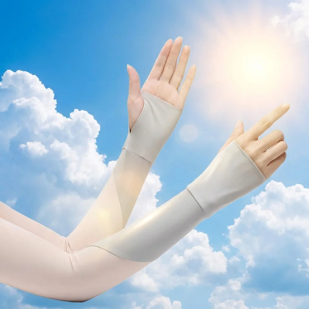 New High Quality Ice Silk Arm Sleeves Sun Protection Anti-UV Elbow Cover Breathable Fingerless Gloves Cycling Driving Running
New High Quality Ice Silk Arm Sleeves Sun Protection Anti-UV Elbow Cover Breathable Fingerless Gloves Cycling Driving Running