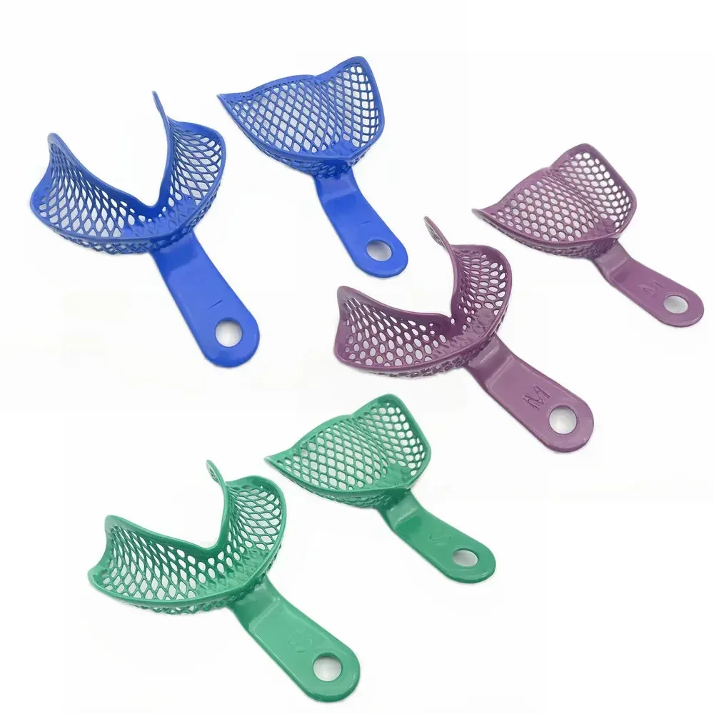 Dental Impression Trays Edentulous Jaw Impression Tray Plastic-Steel Teeth Holder Dentistry Impression Material Tools 2pcs/set
Dental Impression Trays Edentulous Jaw Impression Tray Plastic-Steel Teeth Holder Dentistry Impression Material Tools 2pcs/set