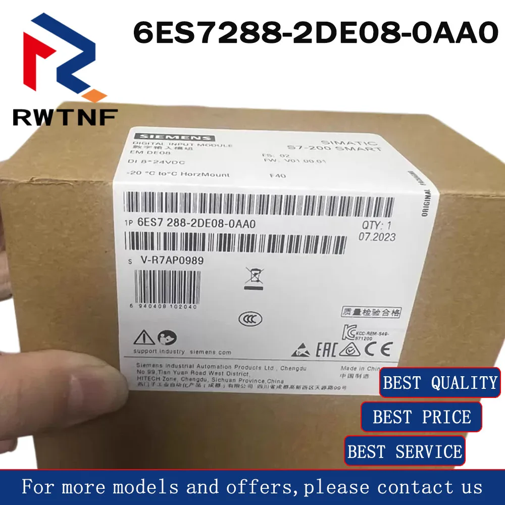 Brand New Genuine 6ES7288-2DE08-0AA0 SIEMENS S7-200 SMART Digital Input Module,100% original warehouse stock
Brand New Genuine 6ES7288-2DE08-0AA0 SIEMENS S7-200 SMART Digital Input Module,100% original warehouse stock