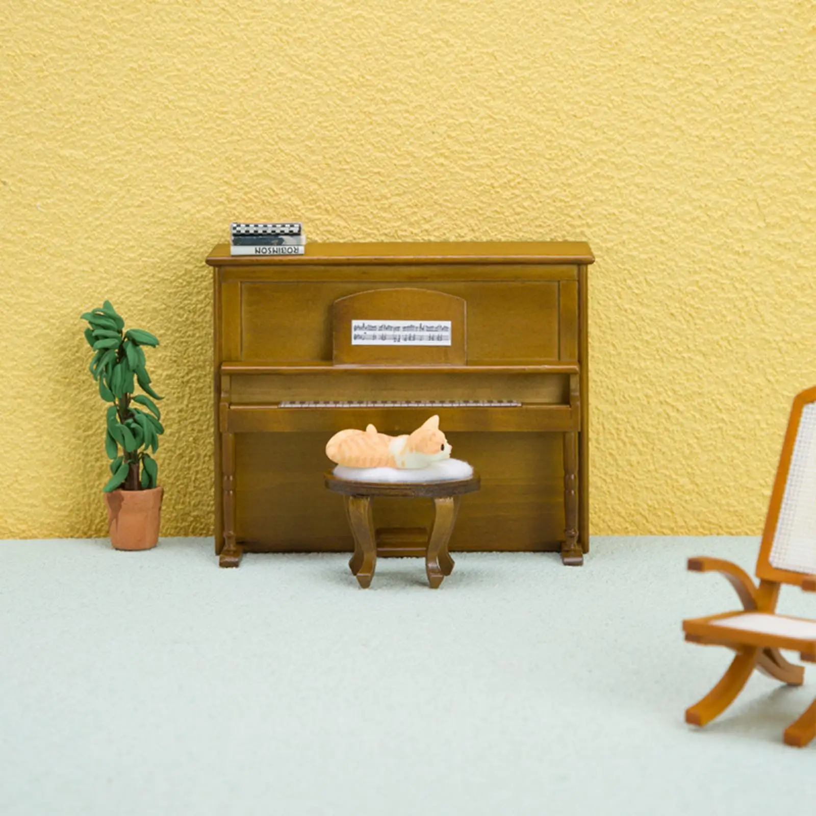 Small Piano Model Educational Toy Elegant Vivid Micro Landscape 1/12 Scale
Small Piano Model Educational Toy Elegant Vivid Micro Landscape 1/12 Scale