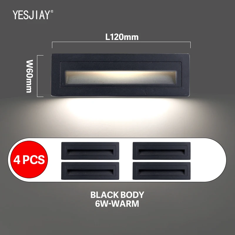 4pcs Led Wall Lamp Aluminum Outdoor IP65 Waterproof Led Stair Light For Home Stair Bedroom Bedside Bathroom Corridor Night Light
4pcs Led Wall Lamp Aluminum Outdoor IP65 Waterproof Led Stair Light For Home Stair Bedroom Bedside Bathroom Corridor Night Light