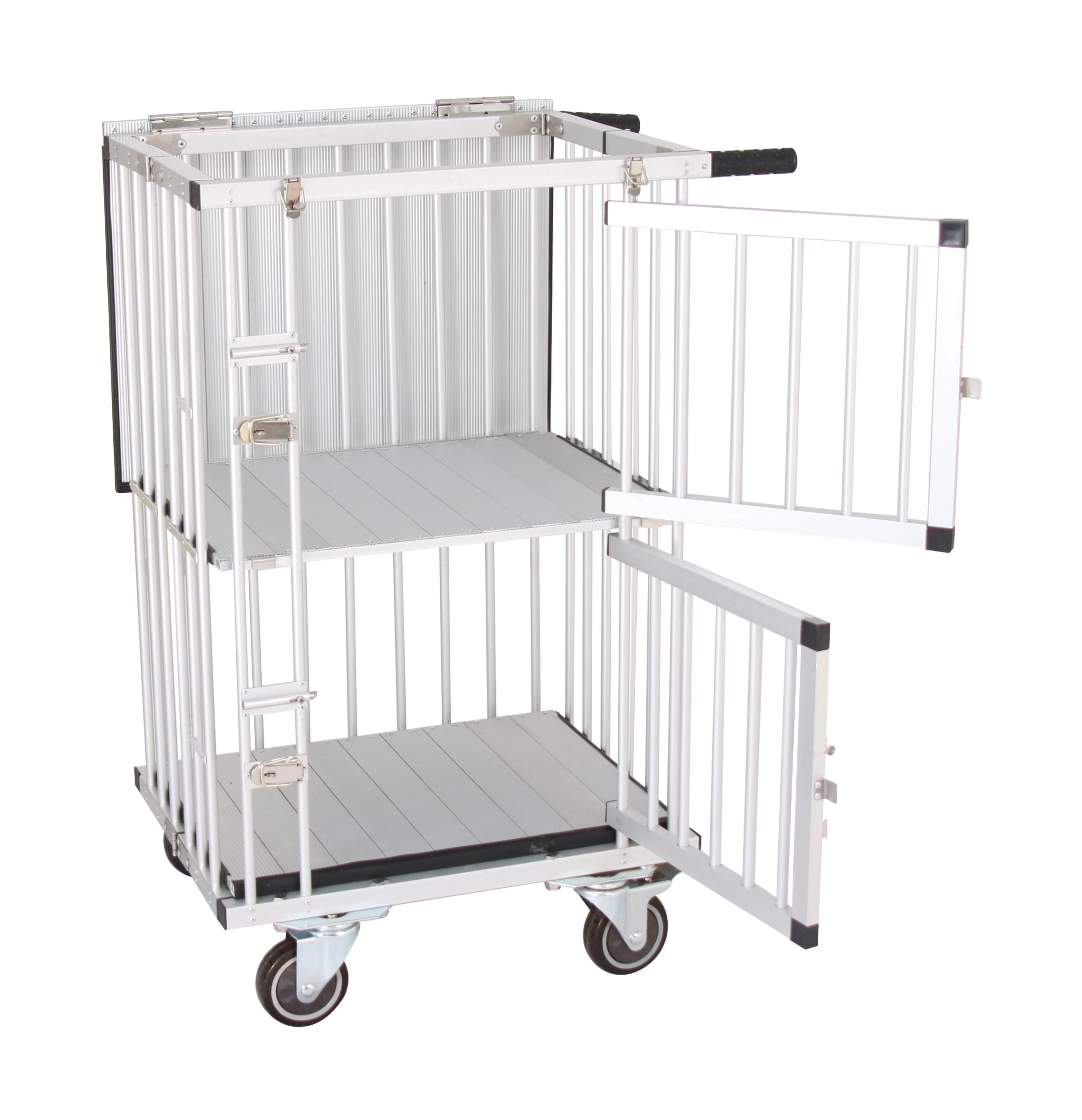 Portable Pet Stroller Dog Show Cage Aluminum Dog Trolley Pet Show Trolley
Portable Pet Stroller Dog Show Cage Aluminum Dog Trolley Pet Show Trolley