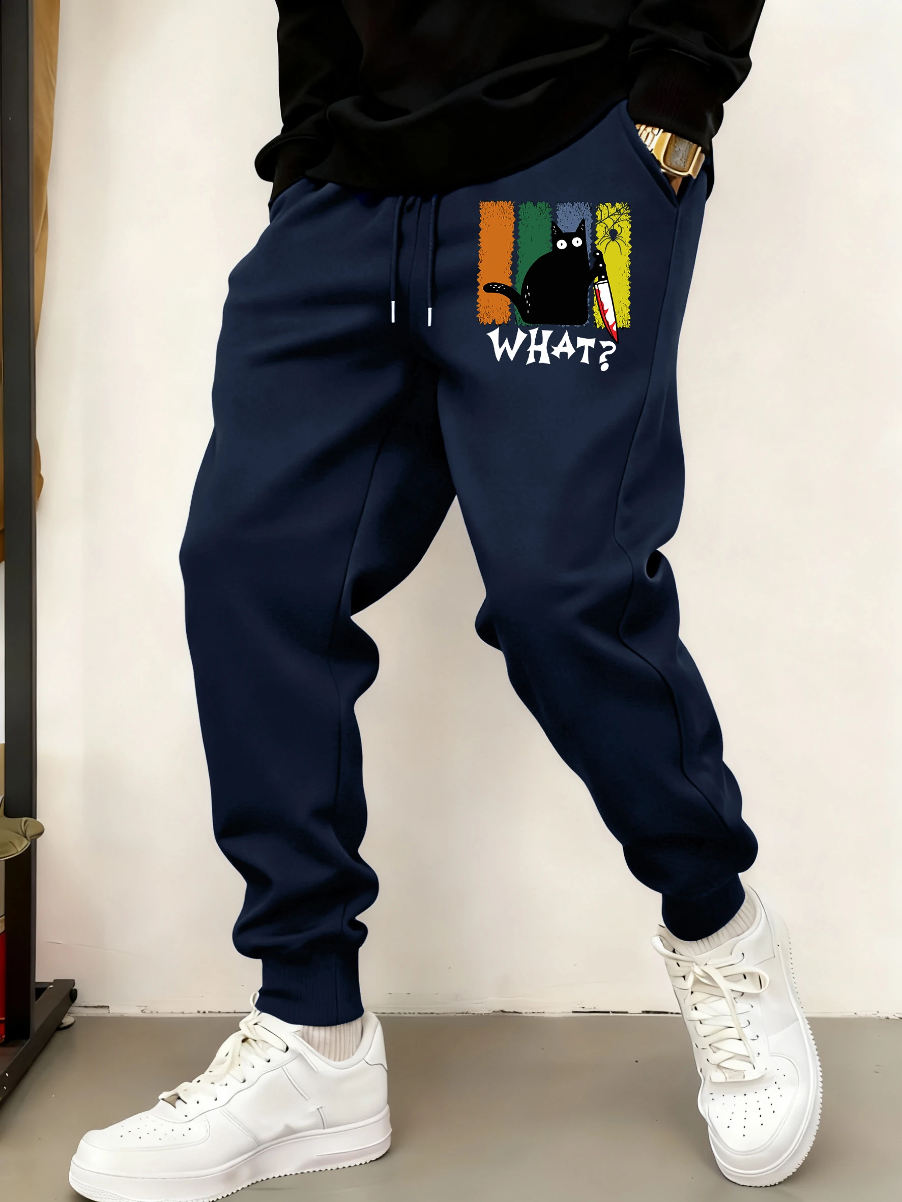 Внимающийся кот с ножом, спортивные штаны, мужские мягкие уличные длинные брюки, флисовые теплые брюки, удобные брюки с карманами
Внимающийся кот с ножом, спортивные штаны, мужские мягкие уличные длинные брюки, флисовые теплые брюки, удобные брюки с карманами