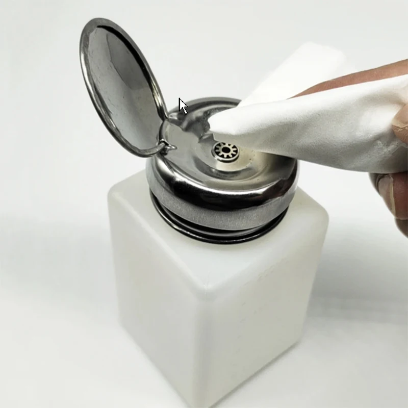 200ML Clean Anti Static Liquid Plastic Cleaner Alcohol Bottle with stainless steel bottle cap For mobile phoneTablet PC repair
200ML Clean Anti Static Liquid Plastic Cleaner Alcohol Bottle with stainless steel bottle cap For mobile phoneTablet PC repair