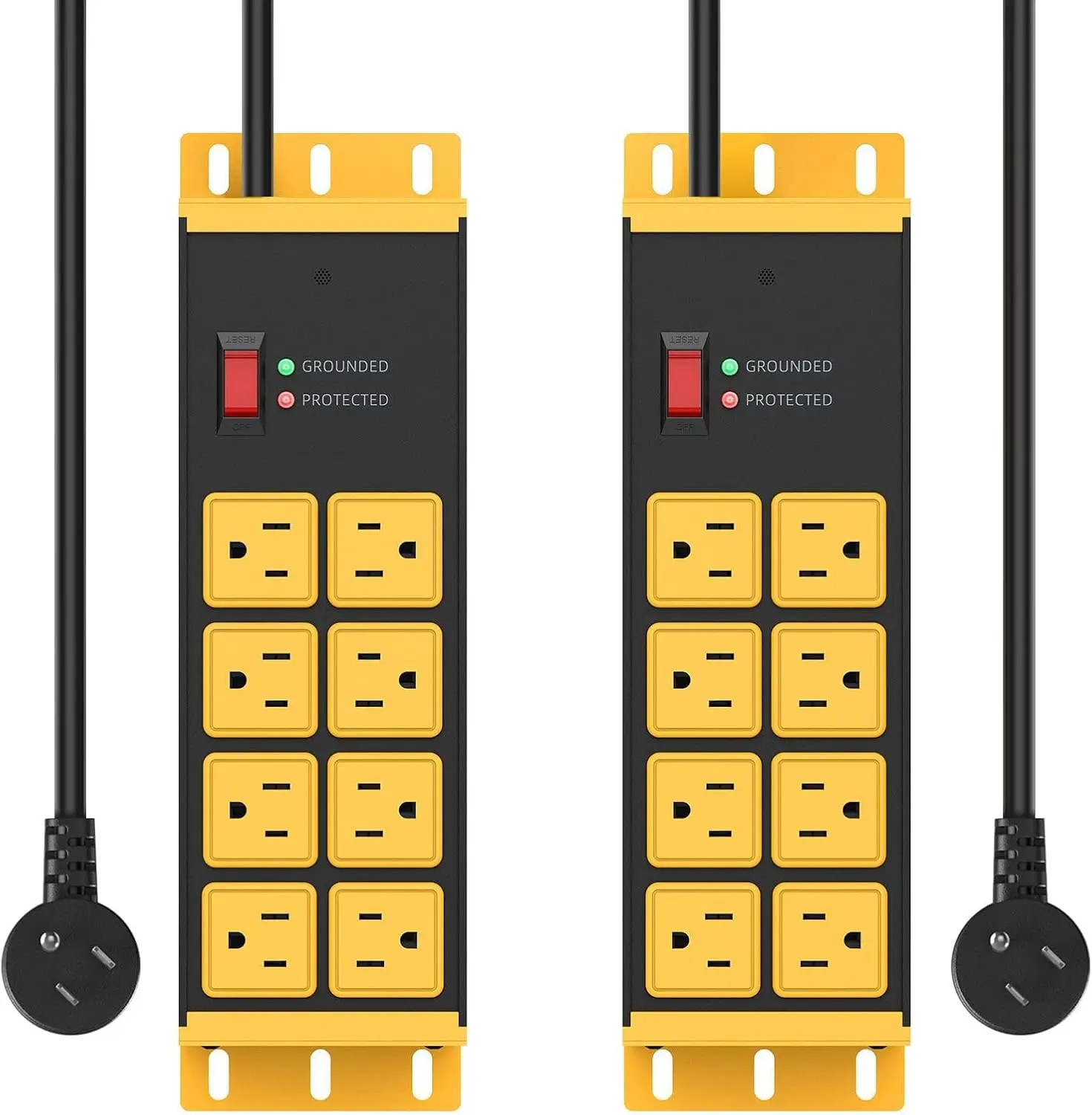 Мощный сетевой фильтр на 8 розеток, металлический, для настенного монтажа, с защитой от перенапряжения 4800 Дж, удлинитель 3 м для гаража, мастерской, под стол
Мощный сетевой фильтр на 8 розеток, металлический, для настенного монтажа, с защитой от перенапряжения 4800 Дж, удлинитель 3 м для гаража, мастерской, под стол