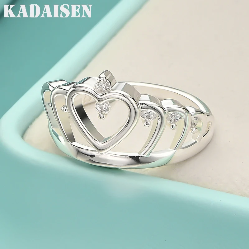 925 Sterling Silver Crown of Love 7-10 # Ring For Women Wedding Party Fashion Charm Jewelry
925 Sterling Silver Crown of Love 7-10 # Ring For Women Wedding Party Fashion Charm Jewelry