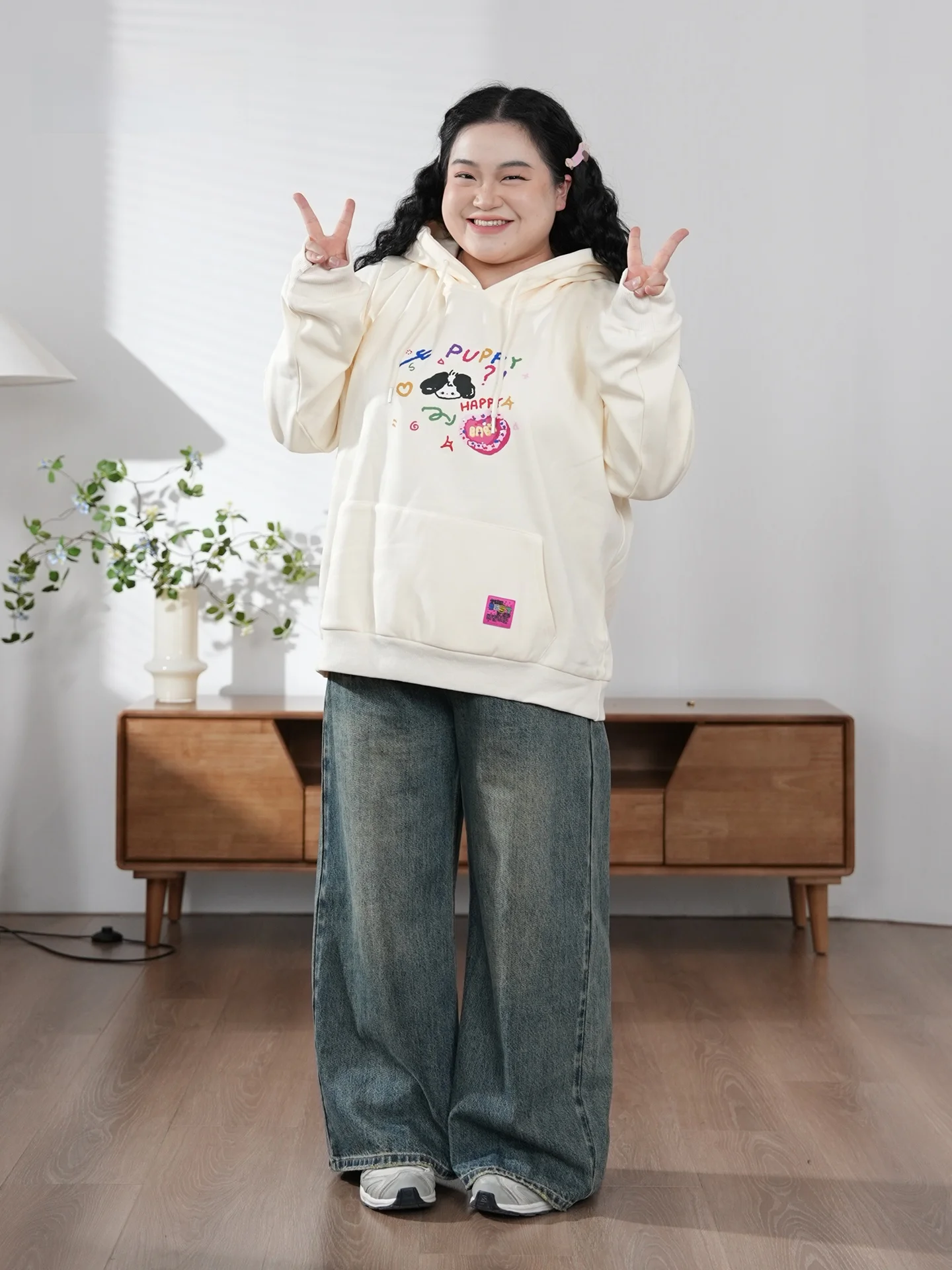 Fur-Heated Large Size Hoodie Women's Casual Winter Thermal Print Cartoon Dog Love Heart Hooded Sweatirt Comfortable Fit
Fur-Heated Large Size Hoodie Women's Casual Winter Thermal Print Cartoon Dog Love Heart Hooded Sweatirt Comfortable Fit