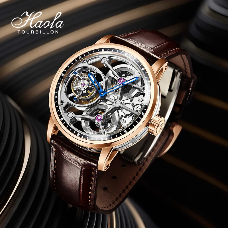 Haofa Flying Tourbillon Механические часы для мужчин Винтаж Скелет Роскошные сапфировые часы с ручным управлением Деловые мужские часы 1945
Haofa Flying Tourbillon Механические часы для мужчин Винтаж Скелет Роскошные сапфировые часы с ручным управлением Деловые мужские часы 1945