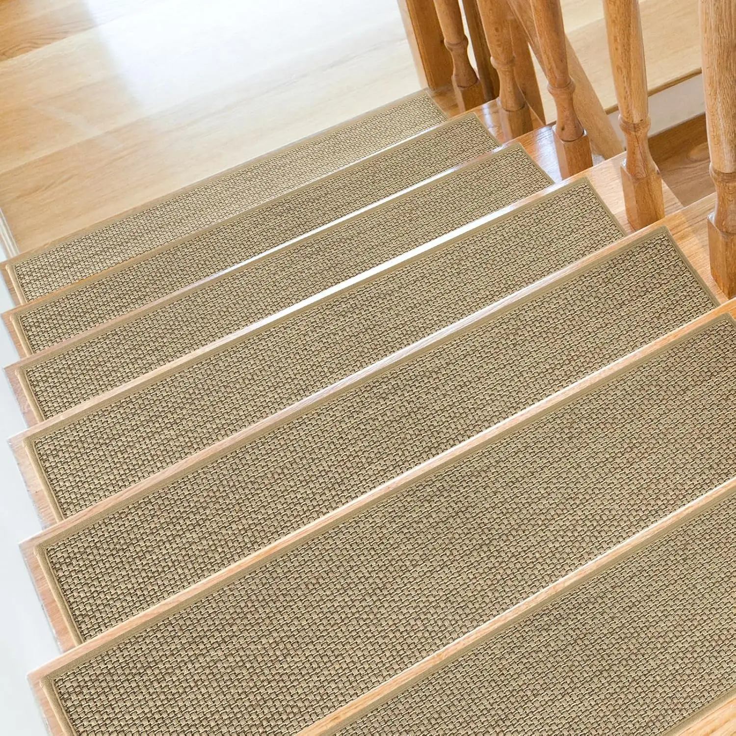 Non-Slip Stair Treads for Wooden Steps, 9" x 36" Extra Wide, 15 Pack with Reusable Adhesive, Machine Washable
Non-Slip Stair Treads for Wooden Steps, 9" x 36" Extra Wide, 15 Pack with Reusable Adhesive, Machine Washable