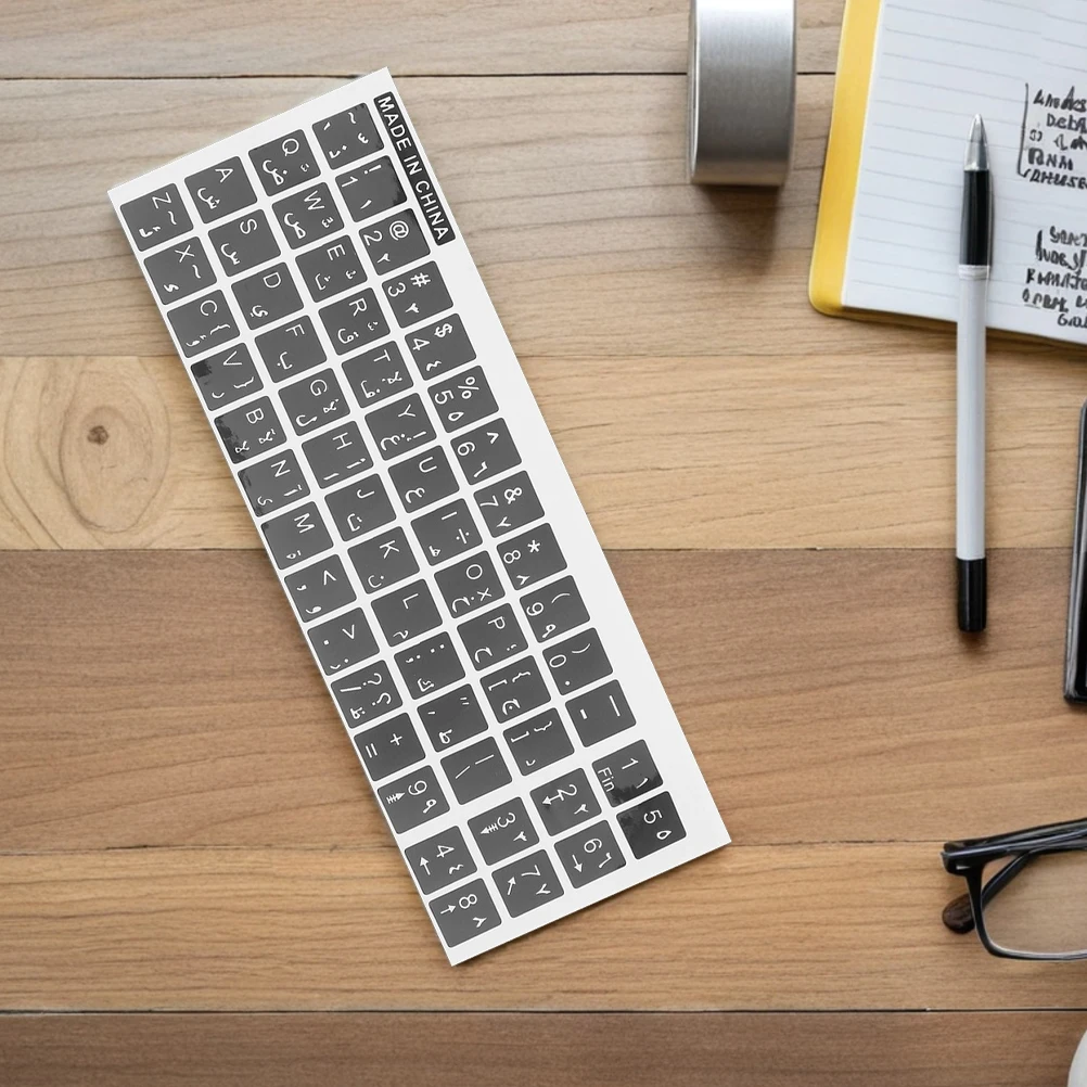 20 Sheets Keyboard Stickers Cyrillic Desktop Computer Alphabet Decals English Glossy Protection Membrane Laptop Labels 
20 Sheets Keyboard Stickers Cyrillic Desktop Computer Alphabet Decals English Glossy Protection Membrane Laptop Labels