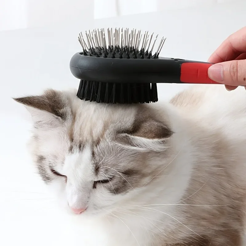 Dog Brush Cat Pet Grooming Comb 2 In 1 Double Sided Pin Cleans For Pets Shedding And Dirt Grooming Tool
Dog Brush Cat Pet Grooming Comb 2 In 1 Double Sided Pin Cleans For Pets Shedding And Dirt Grooming Tool