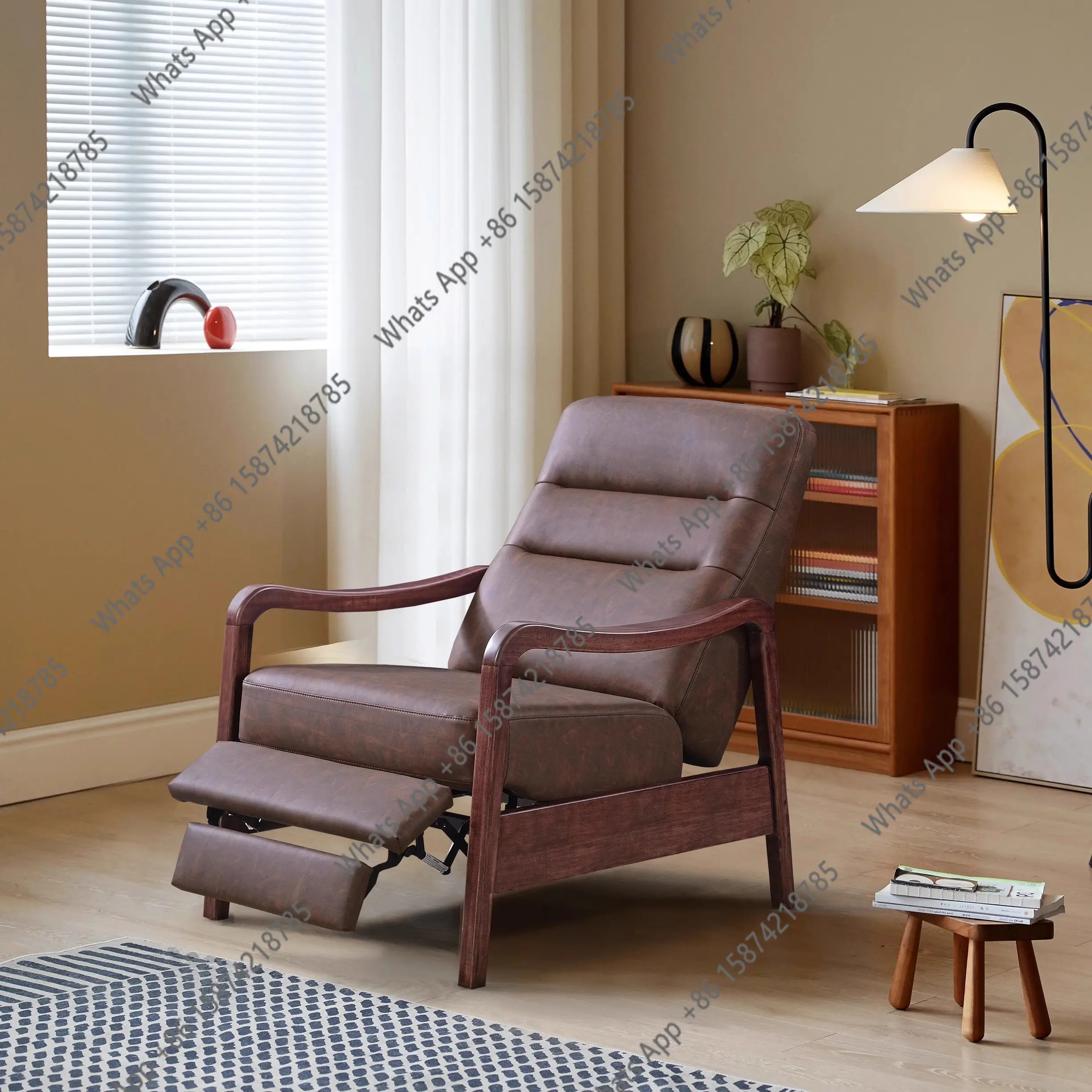 Cowhide multifunctional sofa chair Ebony leisure recliner Middle antique adjustable sitting and lying single armrest Lazy chair
Cowhide multifunctional sofa chair Ebony leisure recliner Middle antique adjustable sitting and lying single armrest Lazy chair