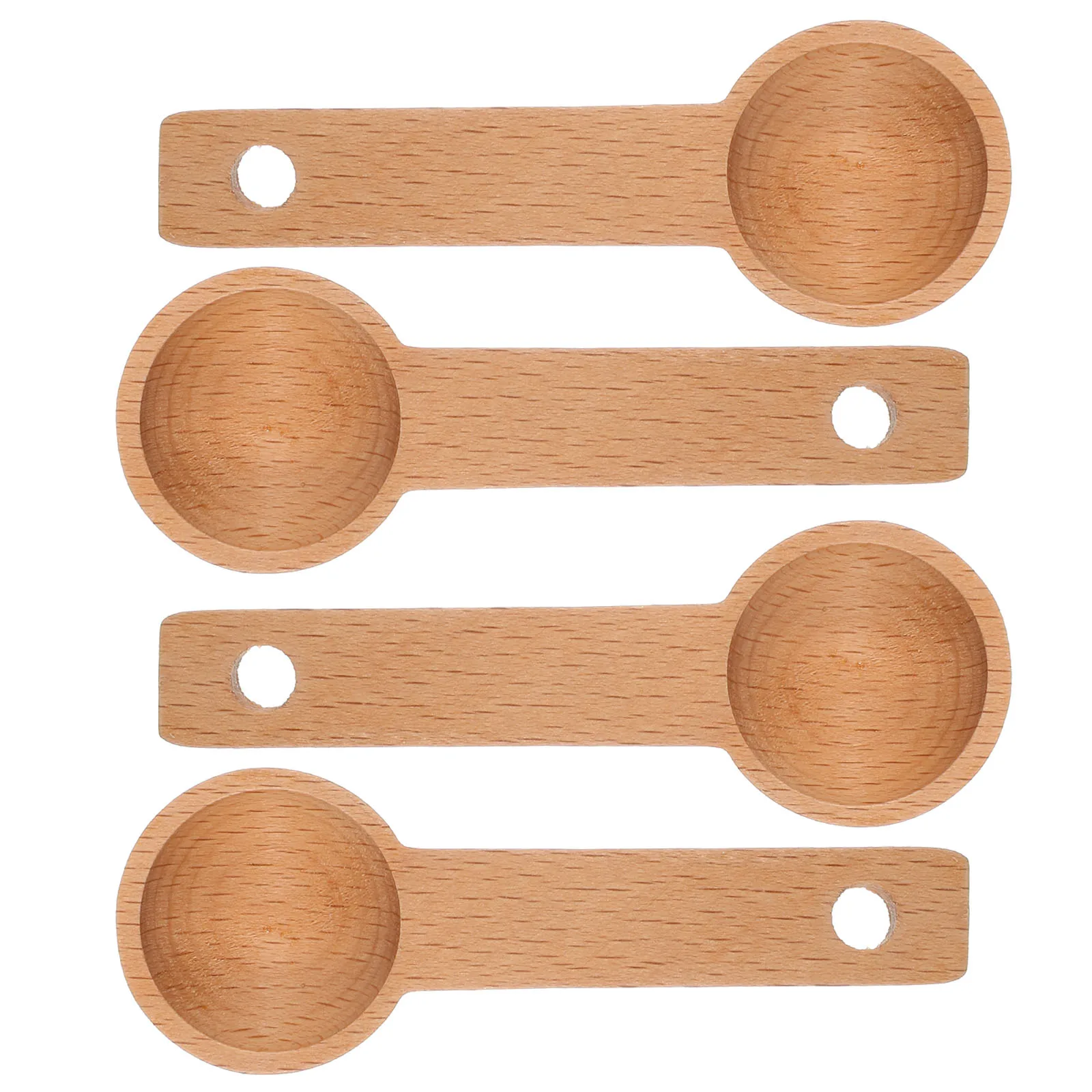4 Pcs Wooden Measuring Spoon Coffee Simple Kitchen Essentials Measurement Spoons
4 Pcs Wooden Measuring Spoon Coffee Simple Kitchen Essentials Measurement Spoons