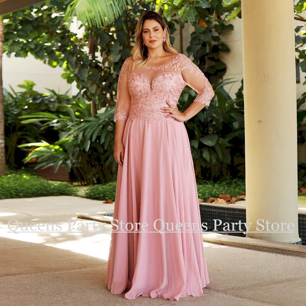 Pink Mother of The Bride Dress Plus Size Classic Scoop Neck Beading Applique Chiffon A Line Wedding Guest Gown Evening Dresses
Pink Mother of The Bride Dress Plus Size Classic Scoop Neck Beading Applique Chiffon A Line Wedding Guest Gown Evening Dresses