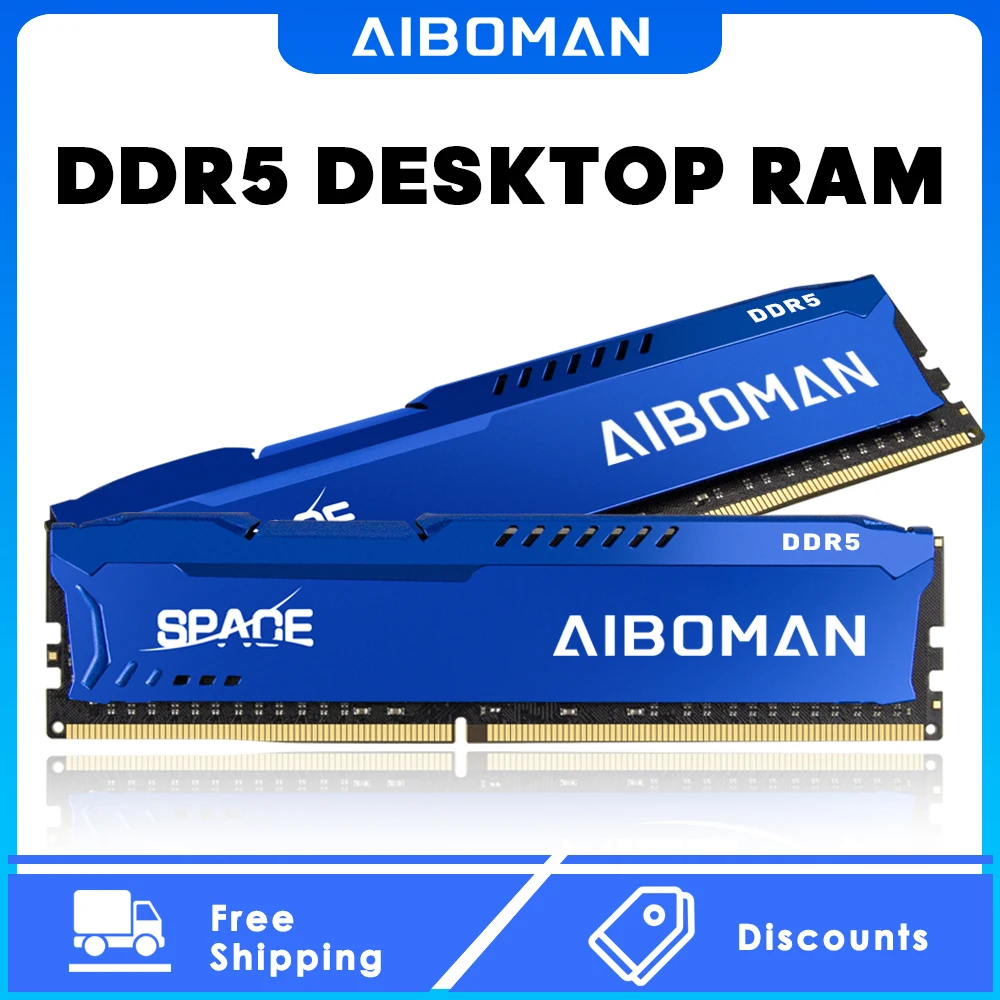 AIBOMAN RAM DDR5 16G 5200MHZ Gaming Memory with Heatsink for Desktop High Speed Brand New
AIBOMAN RAM DDR5 16G 5200MHZ Gaming Memory with Heatsink for Desktop High Speed Brand New