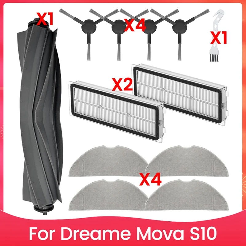ABBN-Accessories Kit For Dreame Mova S10 Robot Vacuum Cleaner Replacement Spare Parts Brush Filters Mops
ABBN-Accessories Kit For Dreame Mova S10 Robot Vacuum Cleaner Replacement Spare Parts Brush Filters Mops