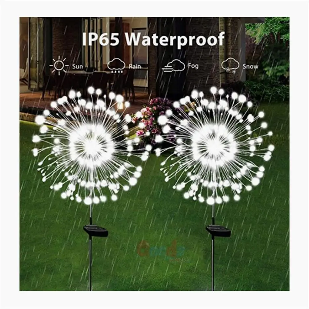 150led Solar Firework Lights 2 Modes Ip64 waterproof Lamp For Outdoor Path Lawn Garden Courtyards Fences Walkways
150led Solar Firework Lights 2 Modes Ip64 waterproof Lamp For Outdoor Path Lawn Garden Courtyards Fences Walkways