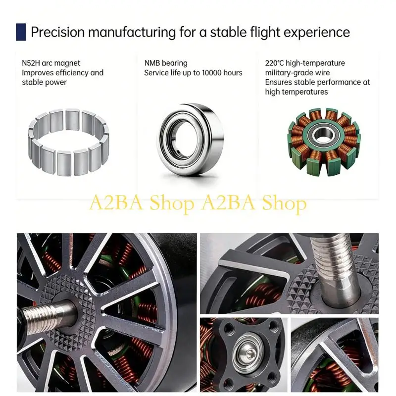 A2BA 4214 Metal Construction Brushless Motor Set For Long Flight Time & Sports
A2BA 4214 Metal Construction Brushless Motor Set For Long Flight Time & Sports